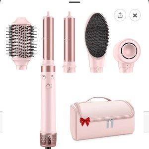Mescomb Elegant Pink Hair Styling Multi Tool Set